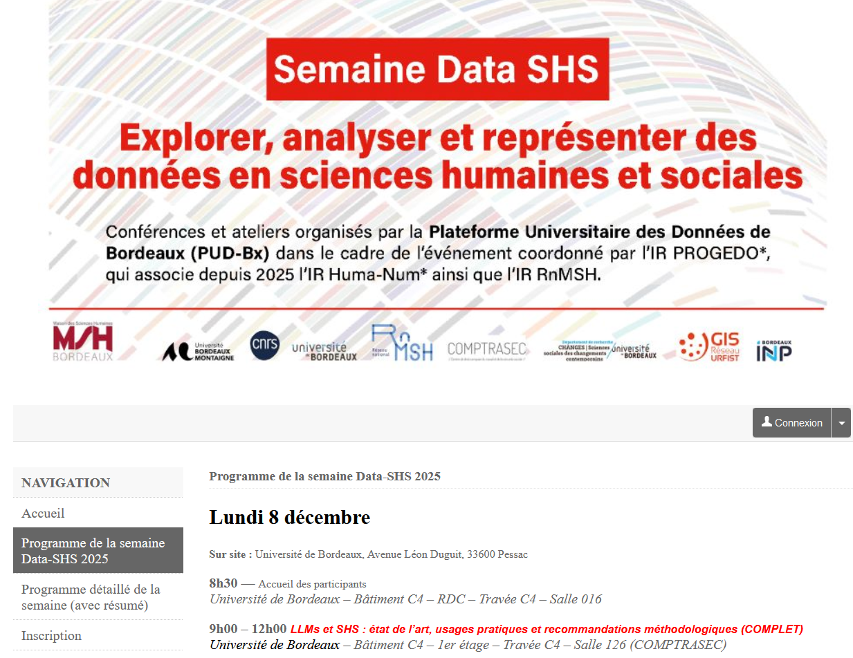 Semaine Data-SHS 2025